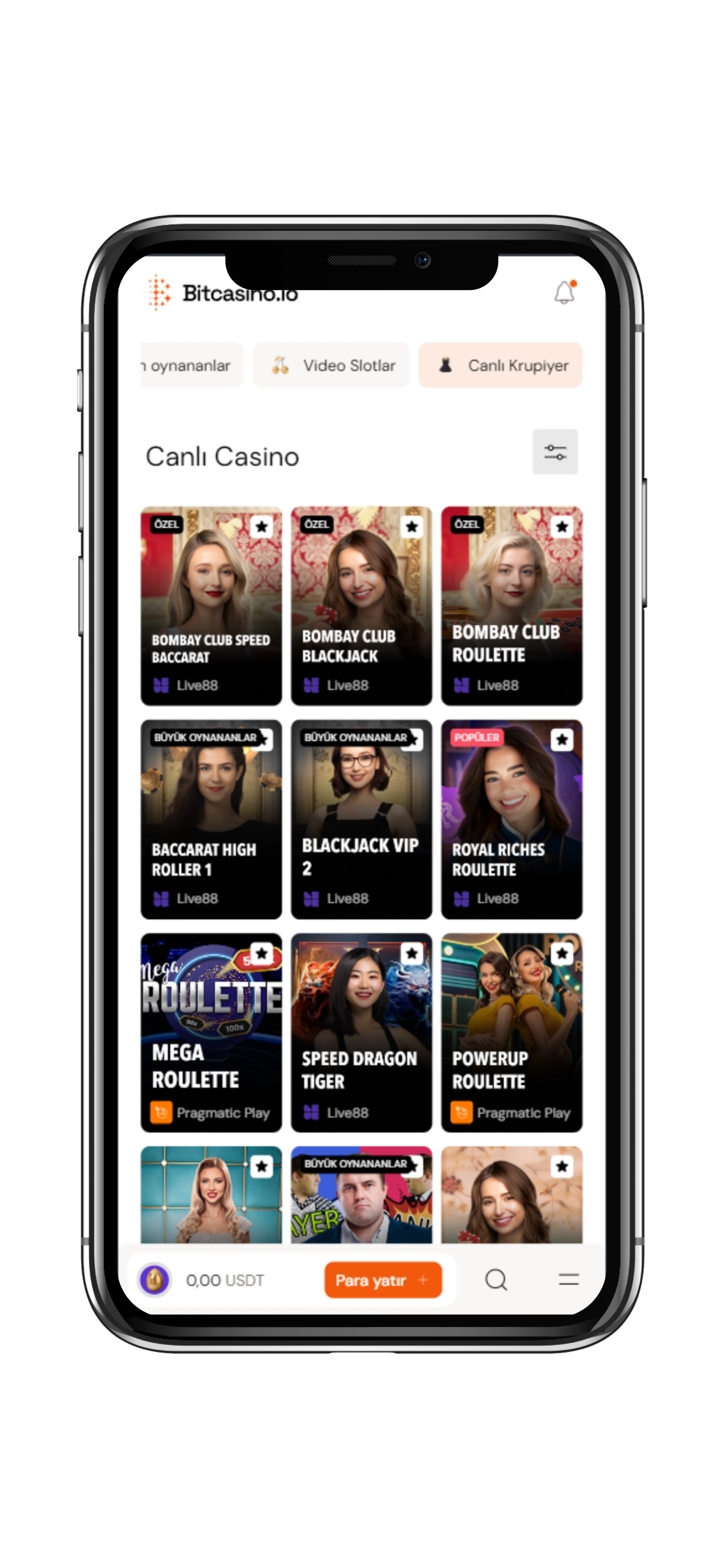 Bitcasino App Screenshot 2
